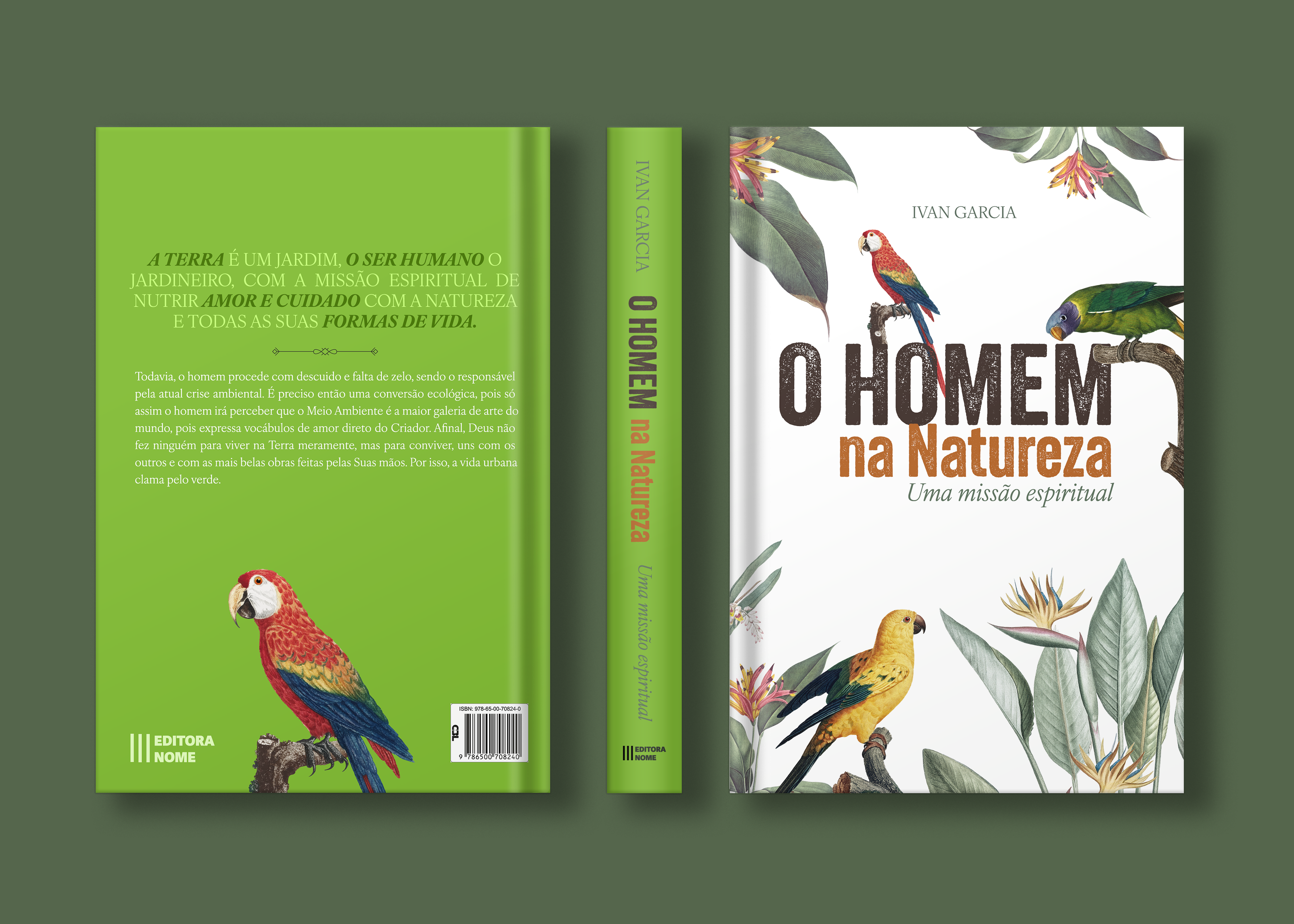 Capa do livro em composição